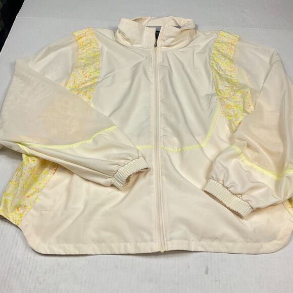 Nike Womens Icon Clash Packable Running Jacket Ivory Yellow Mesh Full Zip XL - Picture 2 of 12